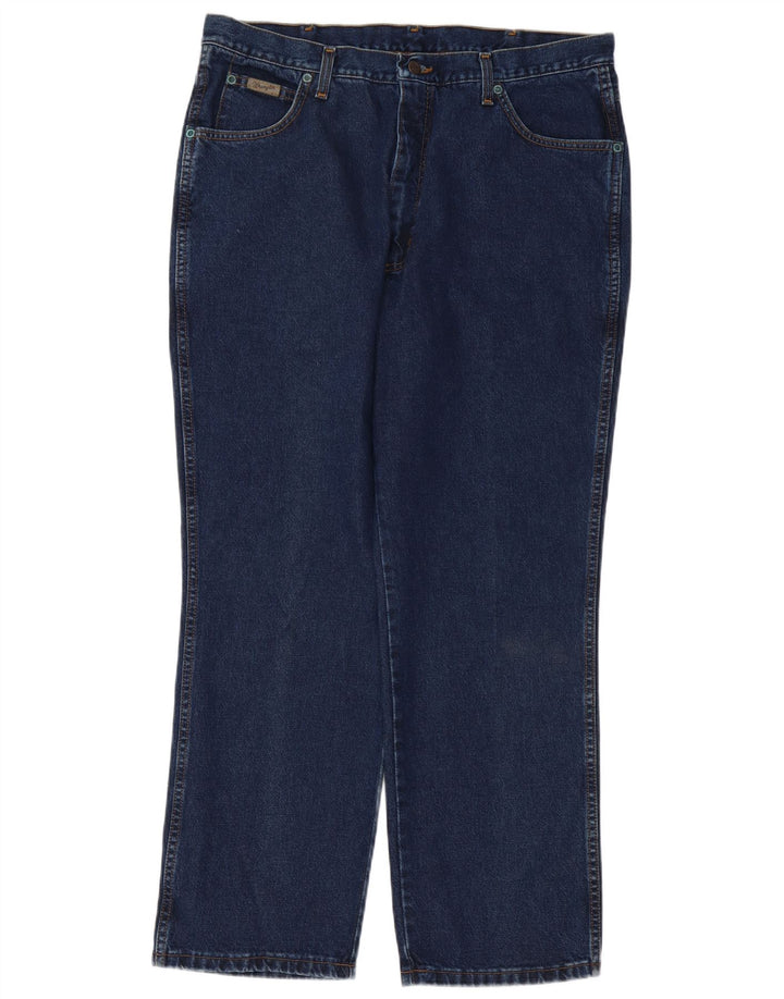 Wrangler Jean Droit Ohio W38 L30 Homme Bleu Coton