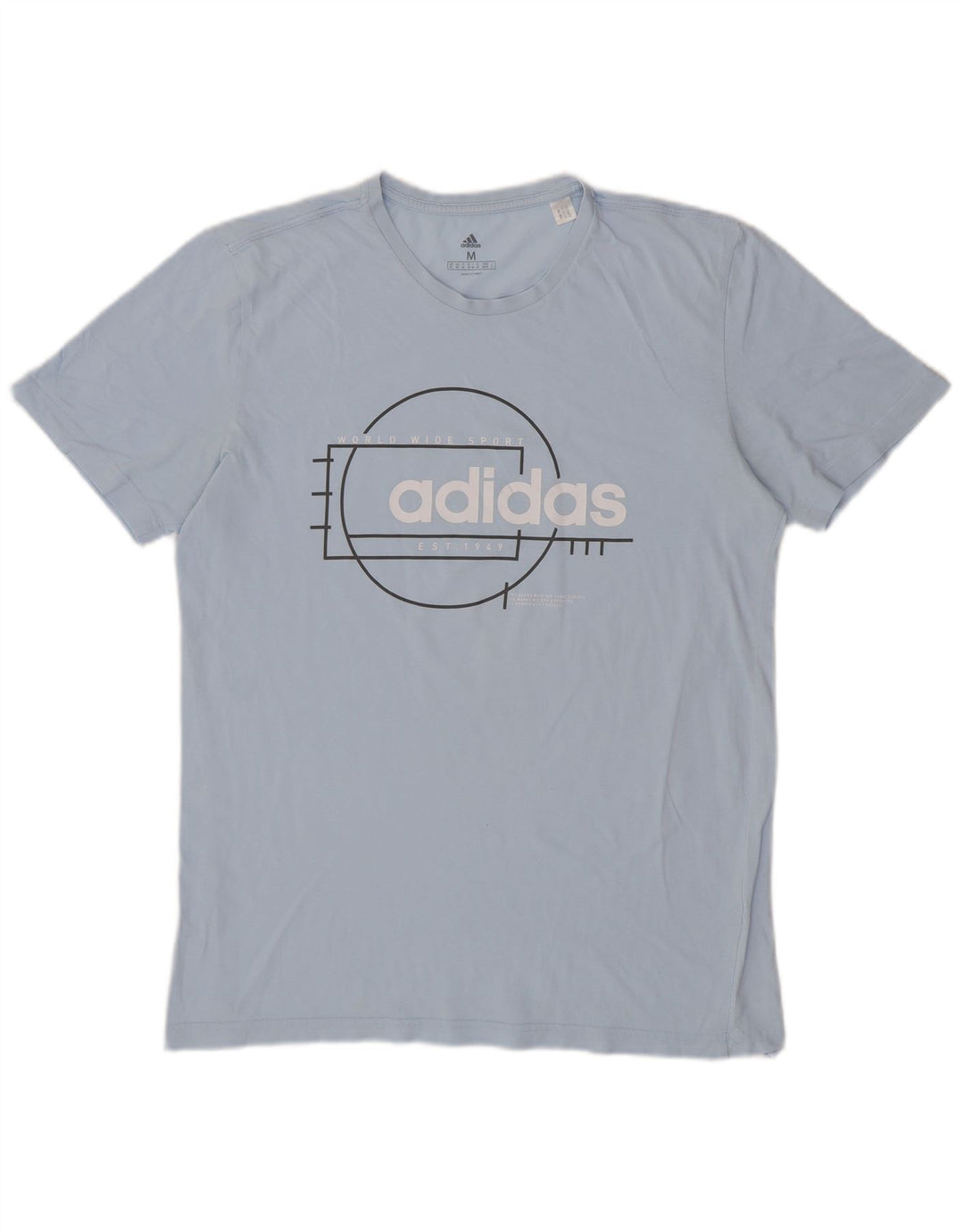 ADIDAS T-Shirt Graphique Homme Bleu Moyen