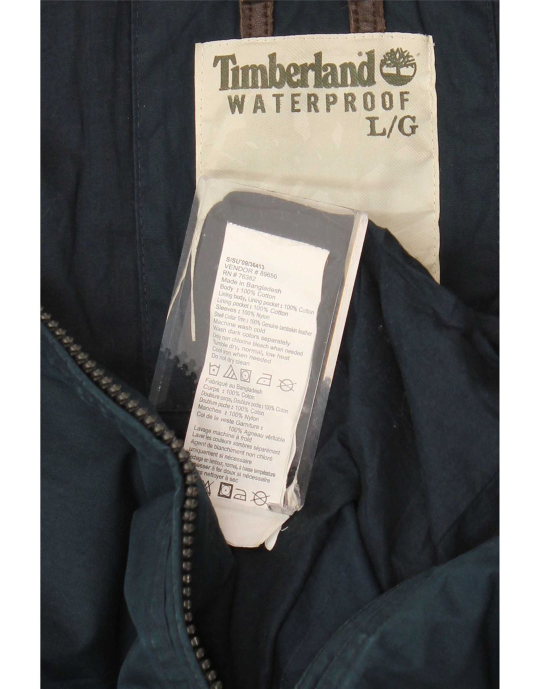 Timberland Veste utilitaire pour homme UK 40 Large Bleu Marine Coton