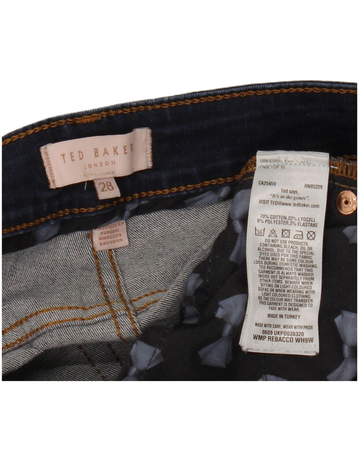 TED BAKER Jean Skinny Femme W28 L27 Bleu Marine Coton