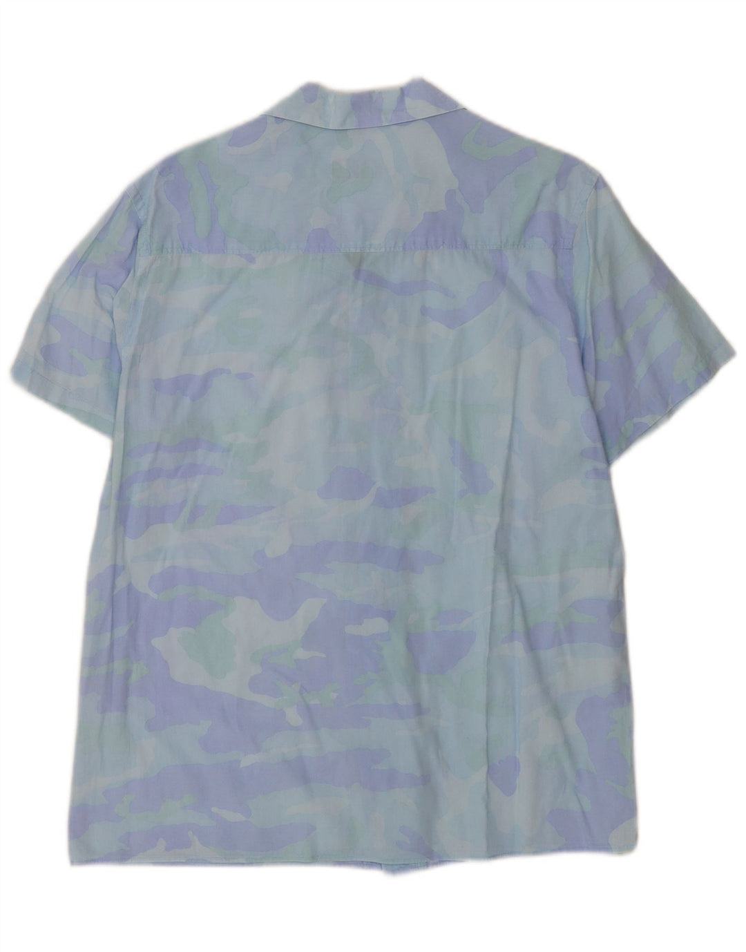 Zara Chemise À Manches Courtes À Motif Abstrait Homme Bleu Moyen