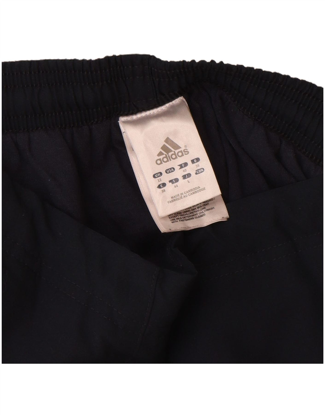 Adidas Pantalon de survêtement pour femme UK 12 Bleu marine moyen Polyester