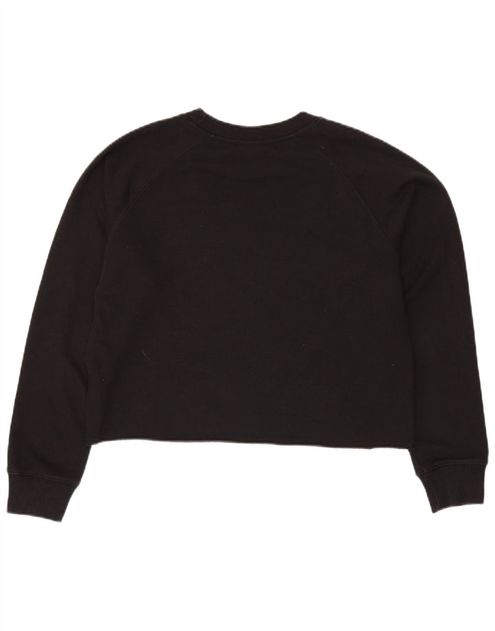 Champion Sweat-shirt court graphique pour femme UK 14 Noir moyen