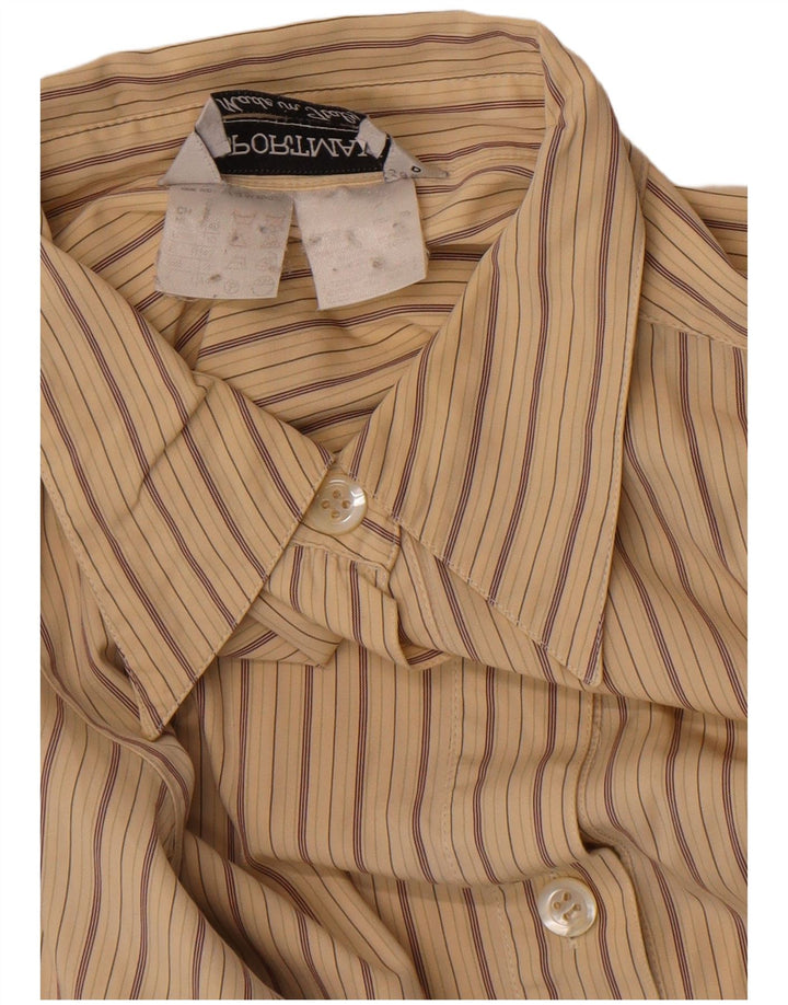 Sportmax Chemise Femme UK 14 Large Beige Rayé