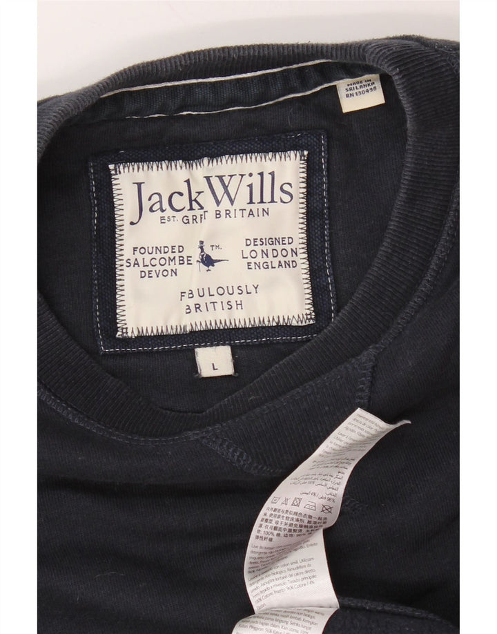 JACK WILLS Sweat-Shirt Homme Grand Bleu Marine Coton