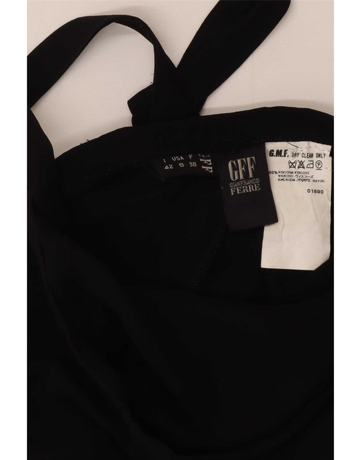Gianfranco Ferre Jupe Maxi Portefeuille Femme IT 42 Medium W28 Viscose Noir