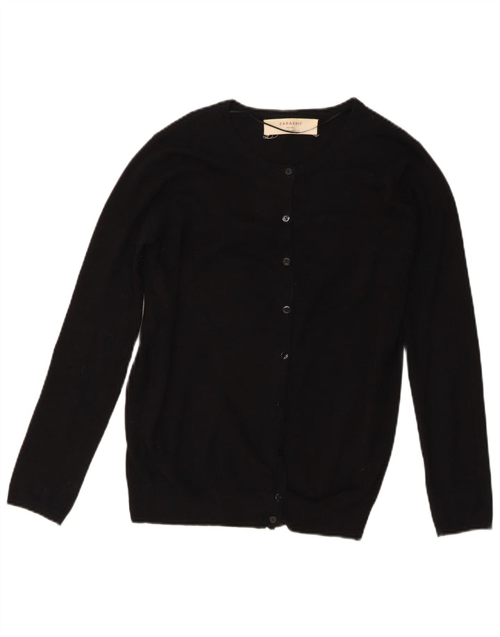 Zara Cardigan Femme Pull UK 12 Medium Noir