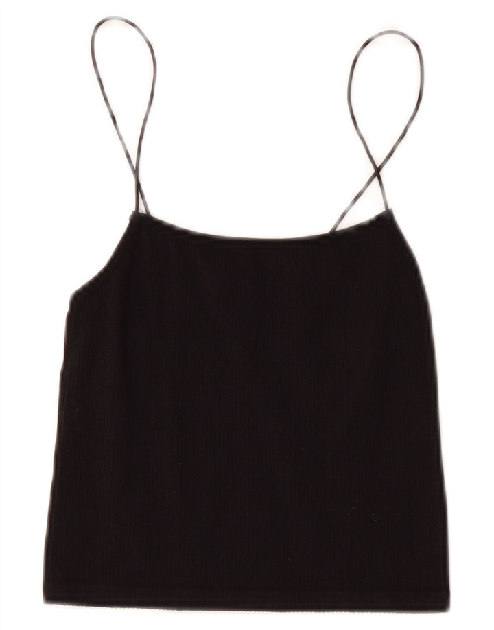 Zara Femmes Crop Top UK 6 XS Noir
