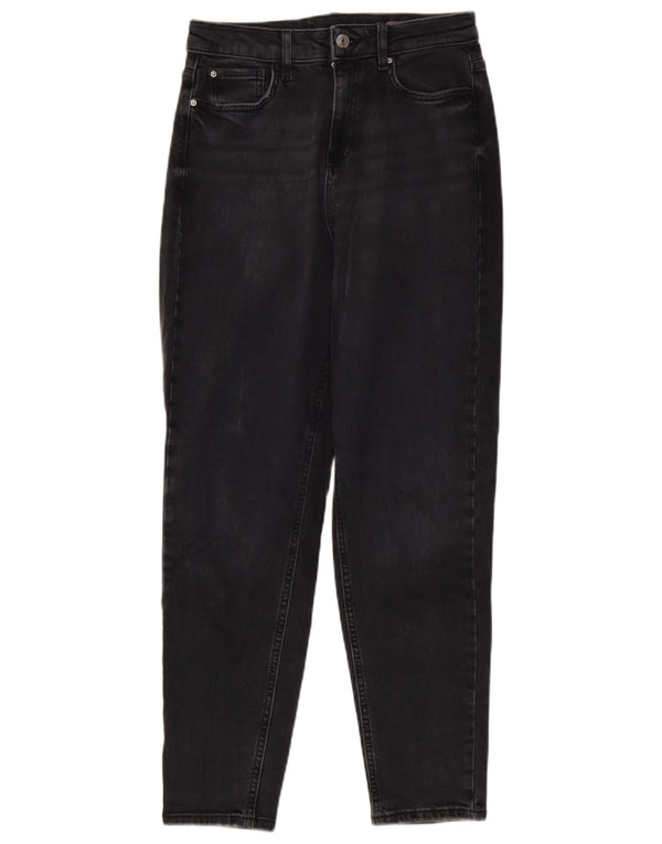 Marks & Spencer Jean Mom Tapered pour femme UK 10 Small W30 L29 Coton noir