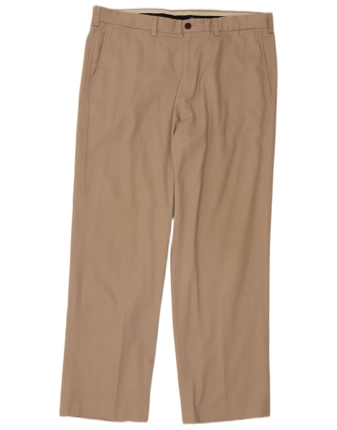 EDDIE BAUER Pantalon Chino Coupe Relax Homme W38 L32 Coton Beige