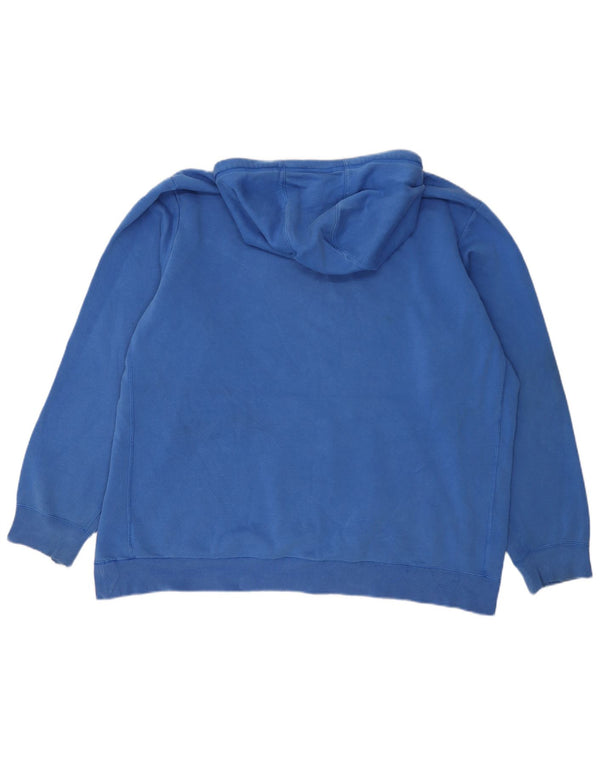 Adidas Pull à capuche pour homme 2XL Bleu Coton