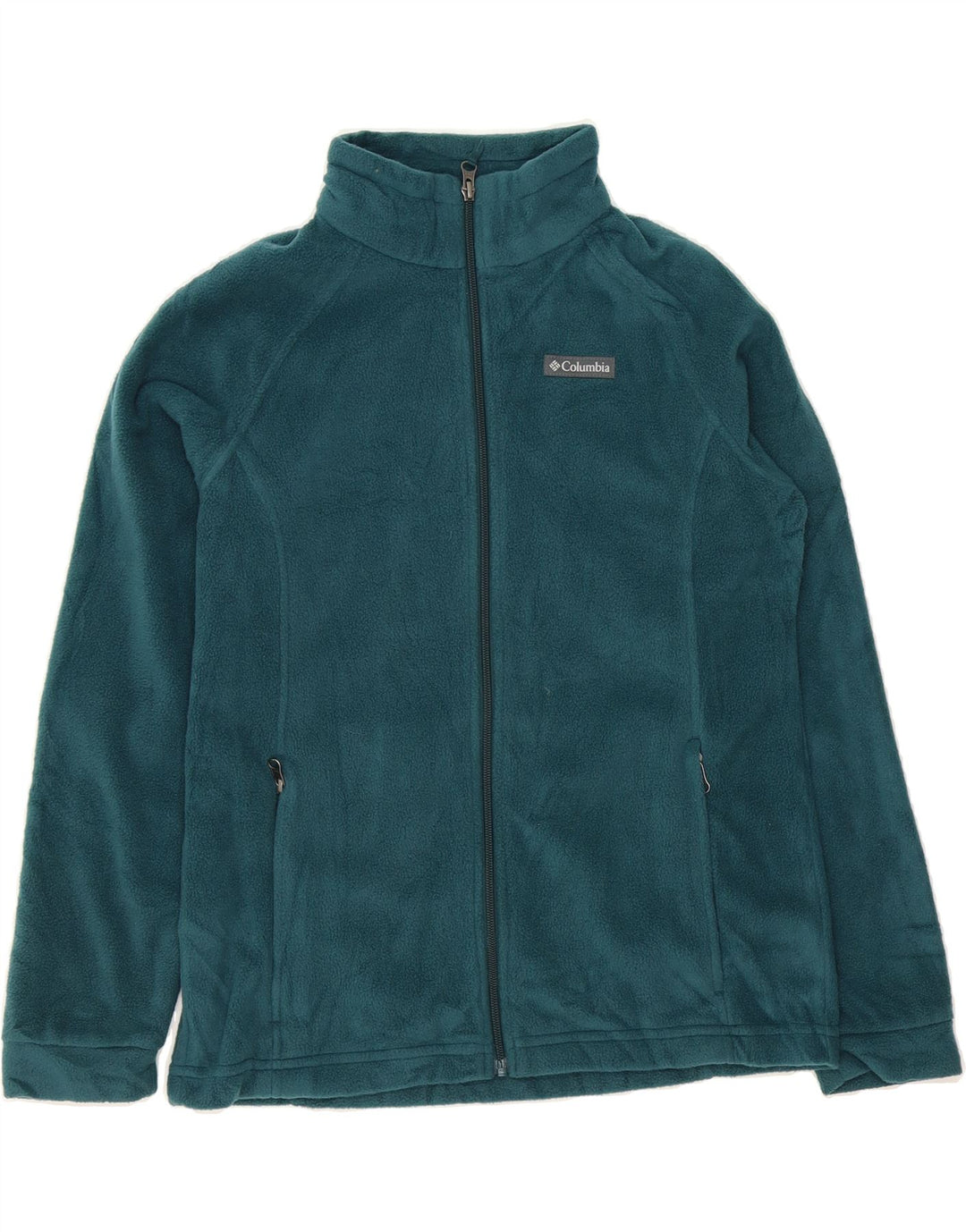 COLUMBIA Girls Duffle Jacket 14-15 Years XL Green Polyester Vintage Columbia and Second-Hand Columbia from Messina Hembry 