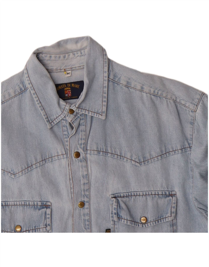 Armata Di Mare Chemise En Jean Bleu Moyen Coton Homme