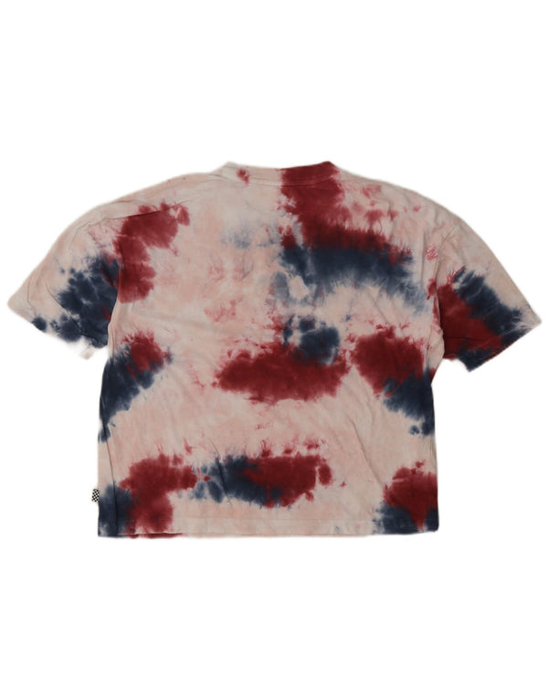 Vans T-shirt graphique surdimensionné pour femme UK 6 XS Multicolore Tie Dye