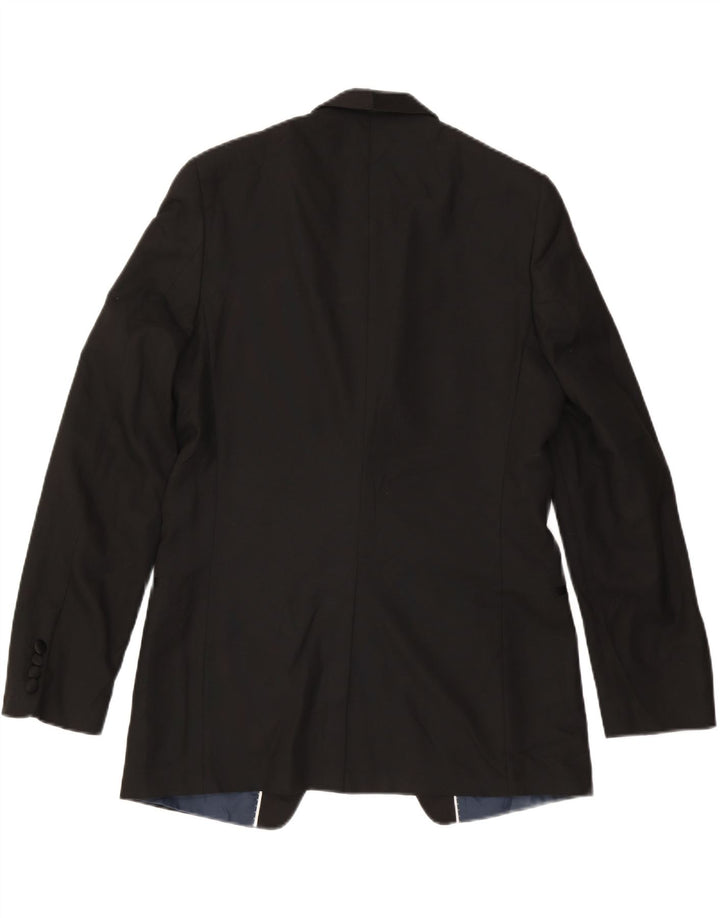 Marks & Spencer Veste blazer coupe slim à 1 bouton pour homme UK 40 Noir moyen