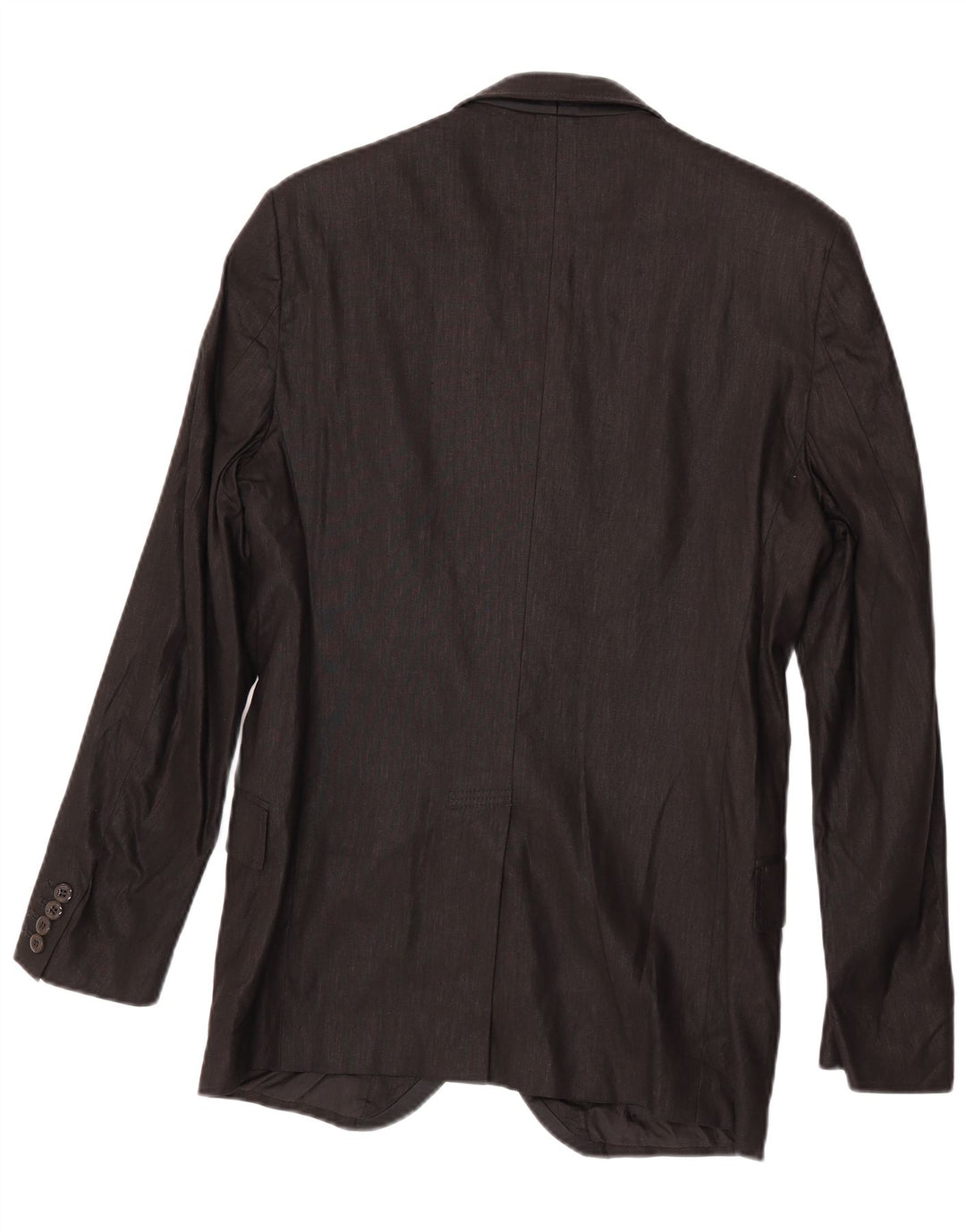 Versace Veste blazer à 2 boutons pour homme IT 48 en lin noir moyen classique