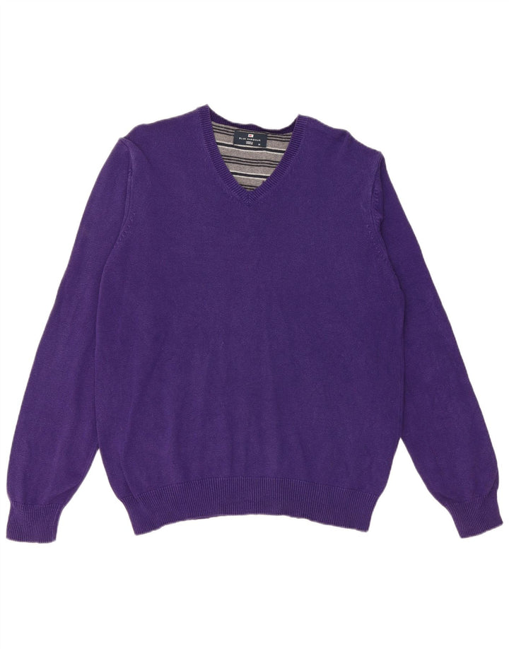 Marks & Spencer Pull Blue Harbor Col V Homme Violet Moyen