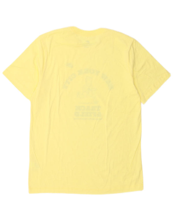 Nike T-shirt graphique en coton jaune moyen pour homme