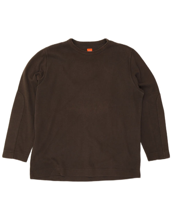 Hugo Boss Haut à manches longues pour hommes 2XL Kaki Coton