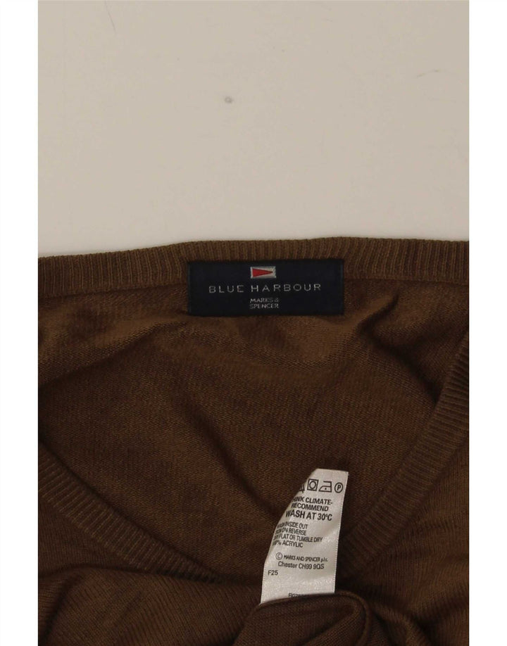 Marks & Spencer Pull Blue Harbor Col V Homme Beige Moyen