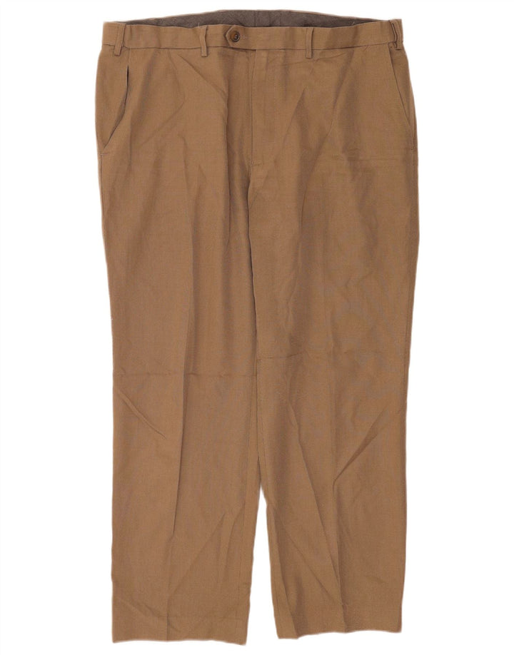 Marks & Spencer Pantalon de costume coupe classique pour homme W38 L29 Beige Polyester