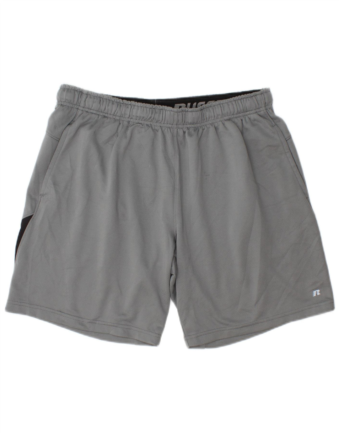 RUSSELL ATHLETIC Short de sport Dri-Power pour hommes, grand color block gris