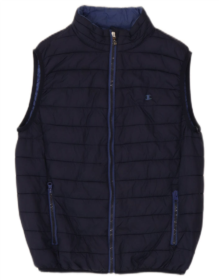Champion Gilet Rembourré Garçon 9-10 Ans Bleu Marine Moyen Polyamide