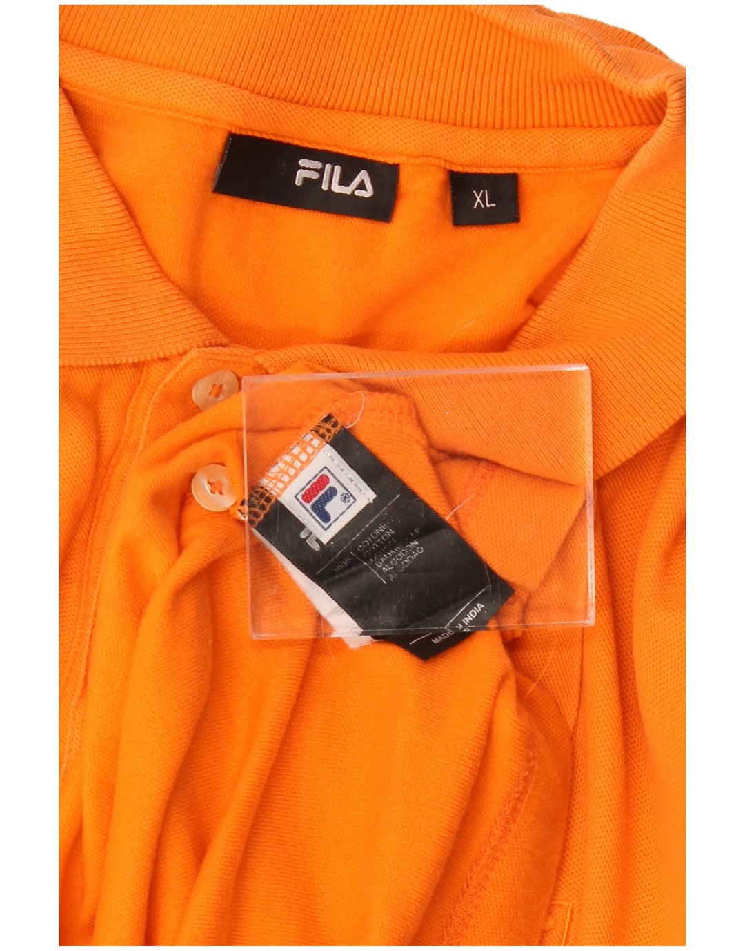 FILA Polo Homme XL Orange Coton