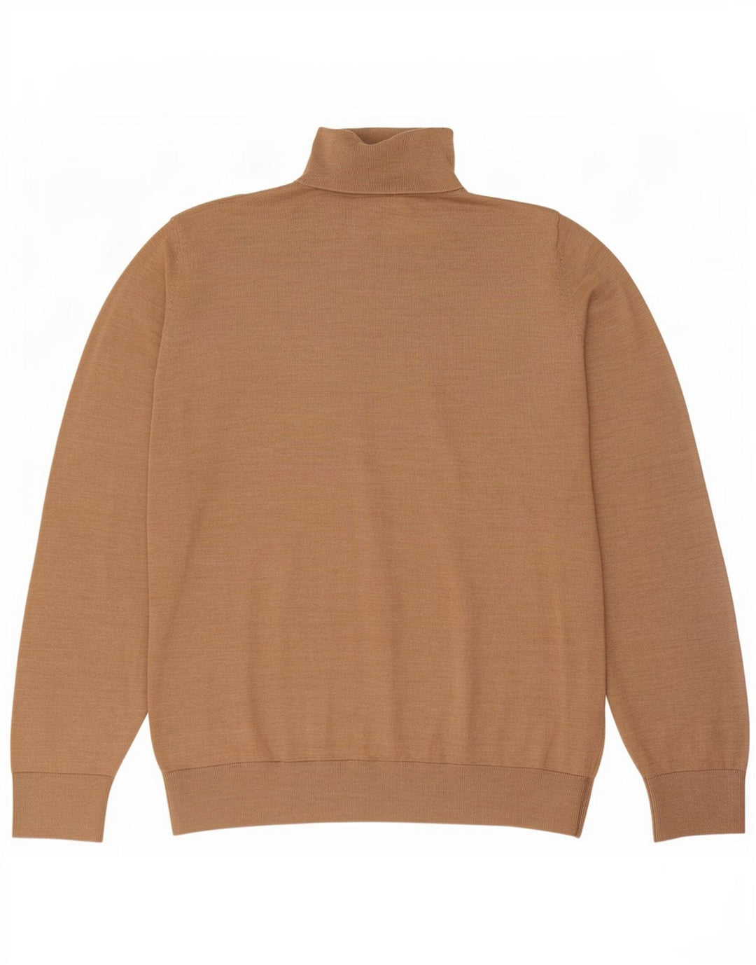 Gap Pull Col Roulé Homme Grande Laine Mérinos Mouchetée Beige
