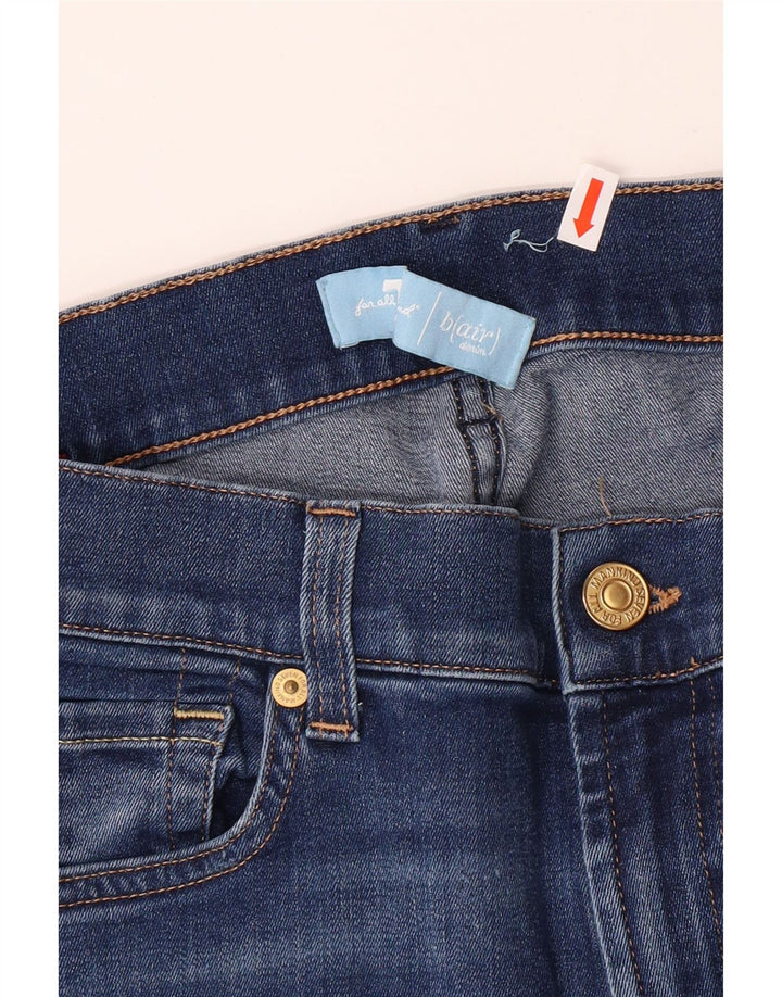 7 FOR ALL MANKIND Jean évasé Femme W26 L35 Bleu Coton