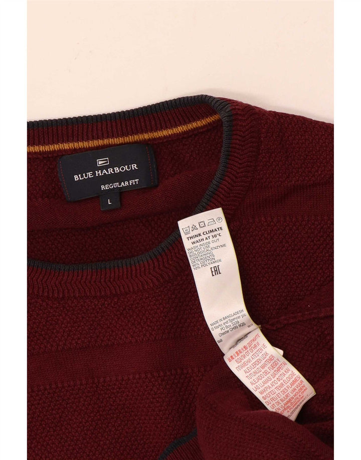 Marks & Spencer Pull à col rond Blue Harbour pour homme, grand marron