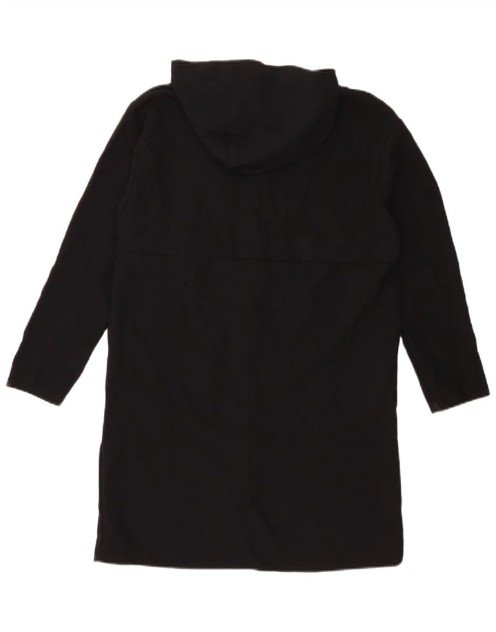 Zara Robe à capuche pour femme UK 10 Petit Noir Polyester