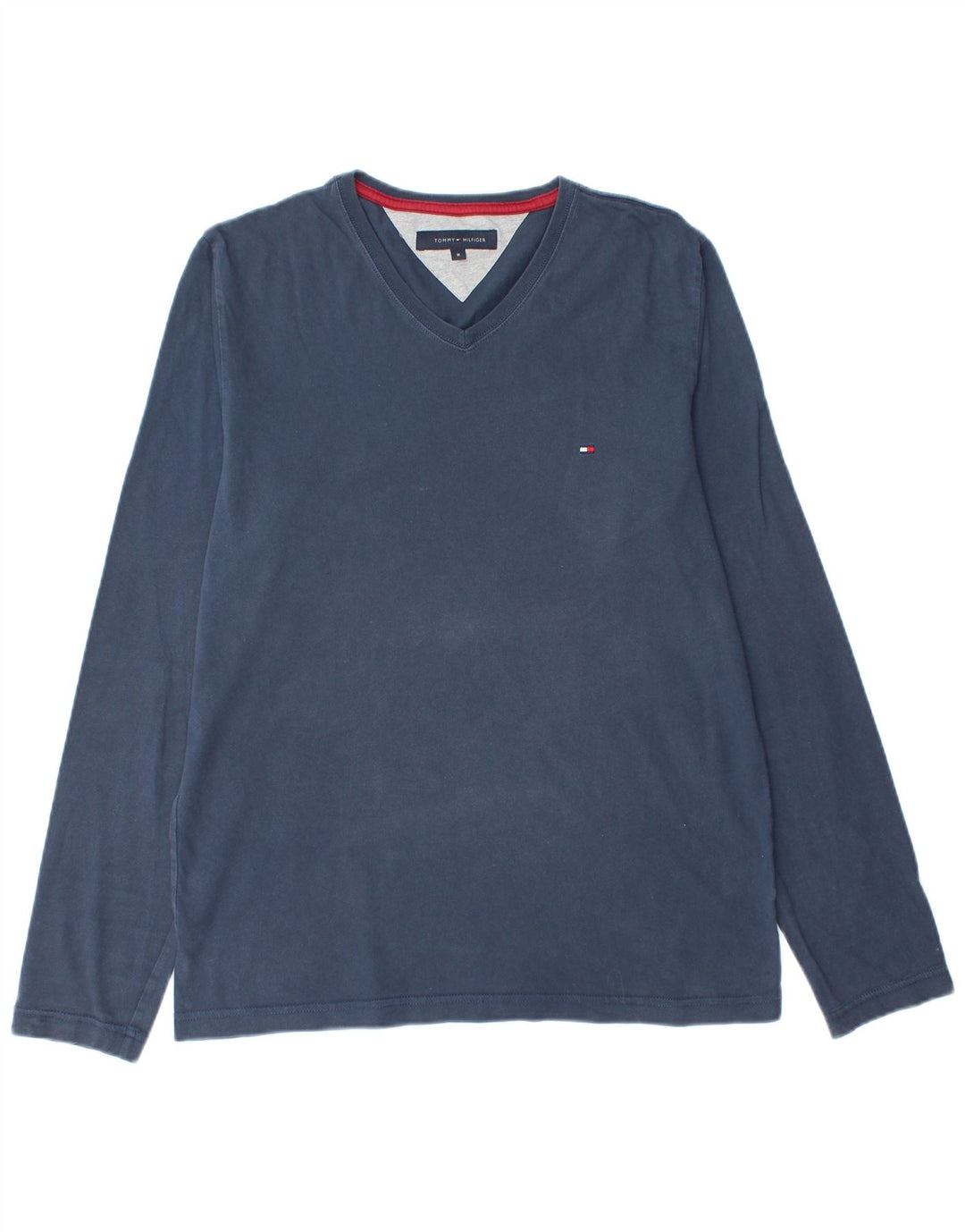 TOMMY HILFIGER Top Homme Manches Longues Bleu Marine Moyen Coton