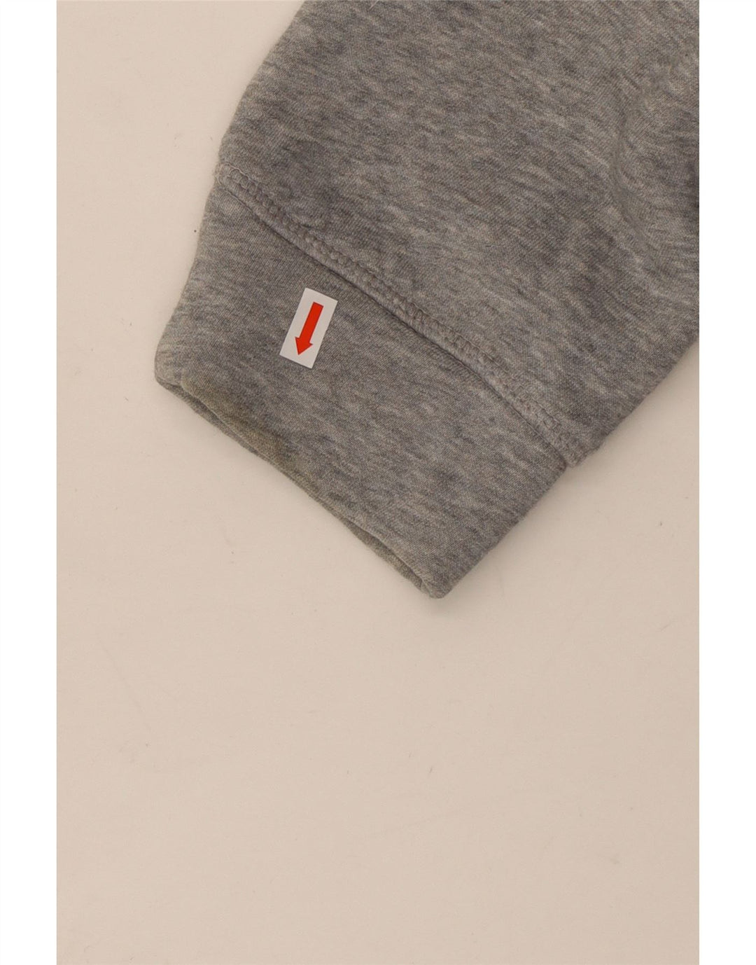 TOMMY HILFIGER Pull à capuche graphique surdimensionné pour femme UK 14 Gris moyen