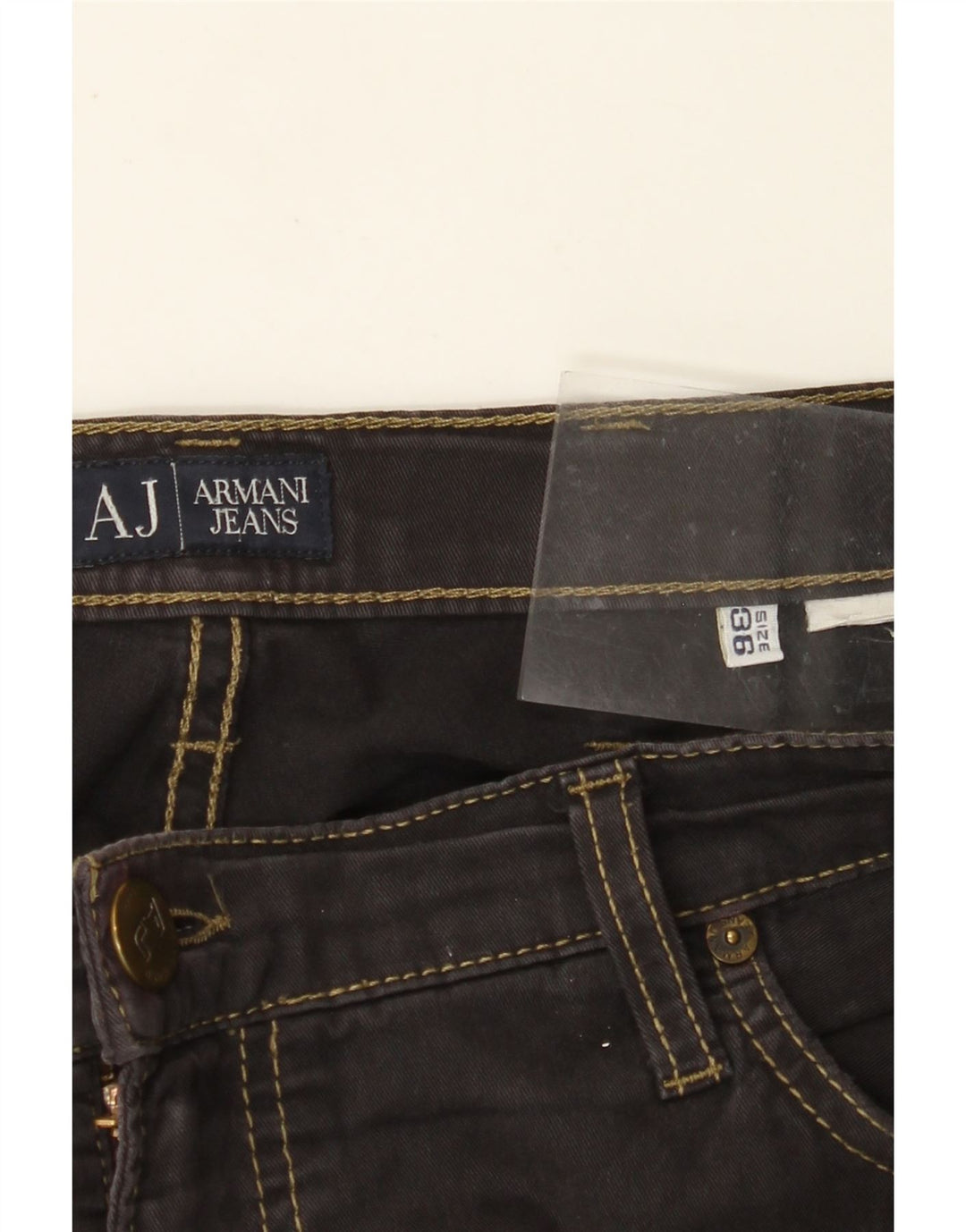 ARMANI Jean Droit Homme W36 L34 Noir