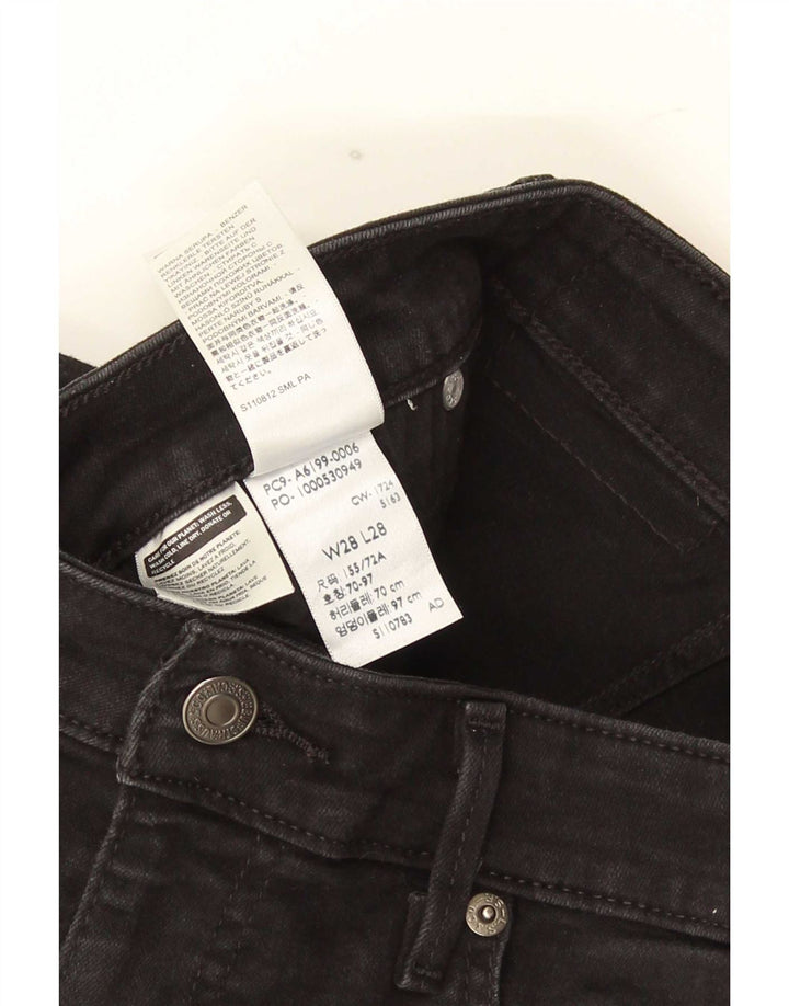 Levi's Jean Slim 712 Femme W28 L28 Coton Noir