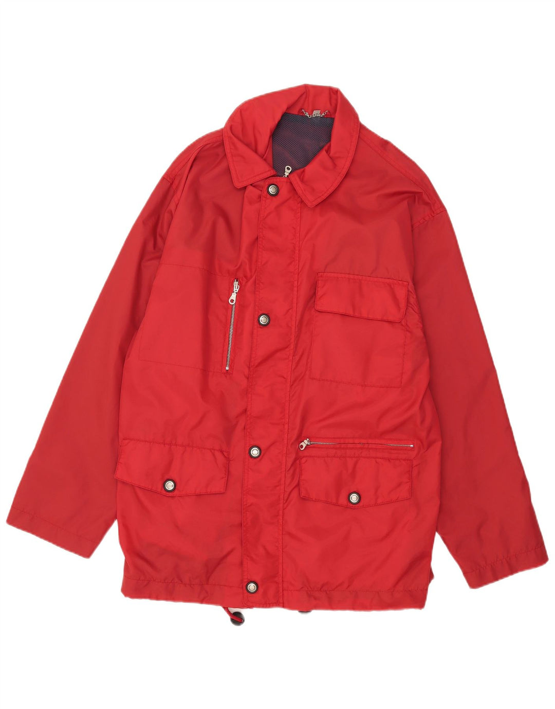 veste utilitaire homme vintage UK 40 Grand Nylon Rouge