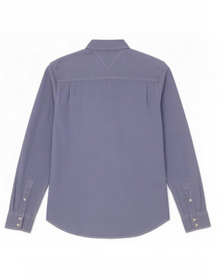 Tommy Hilfiger Chemise Homme XL Bleu Vichy Coton
