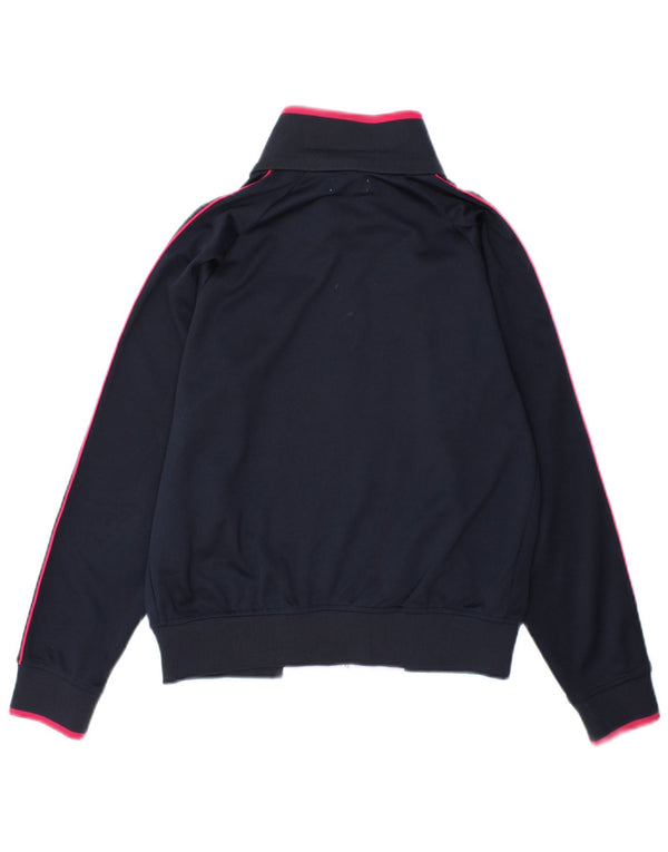 Kappa Veste de survêtement pour femme UK 14 Bleu marine moyen Colourblock