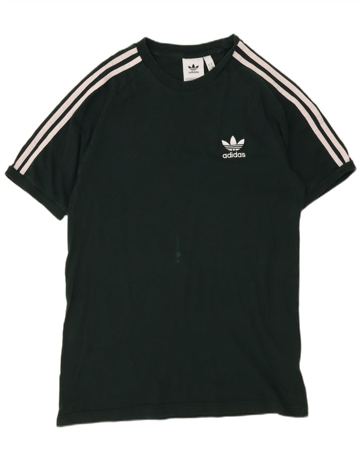 Adidas T-Shirt Homme Vert Moyen Coton
