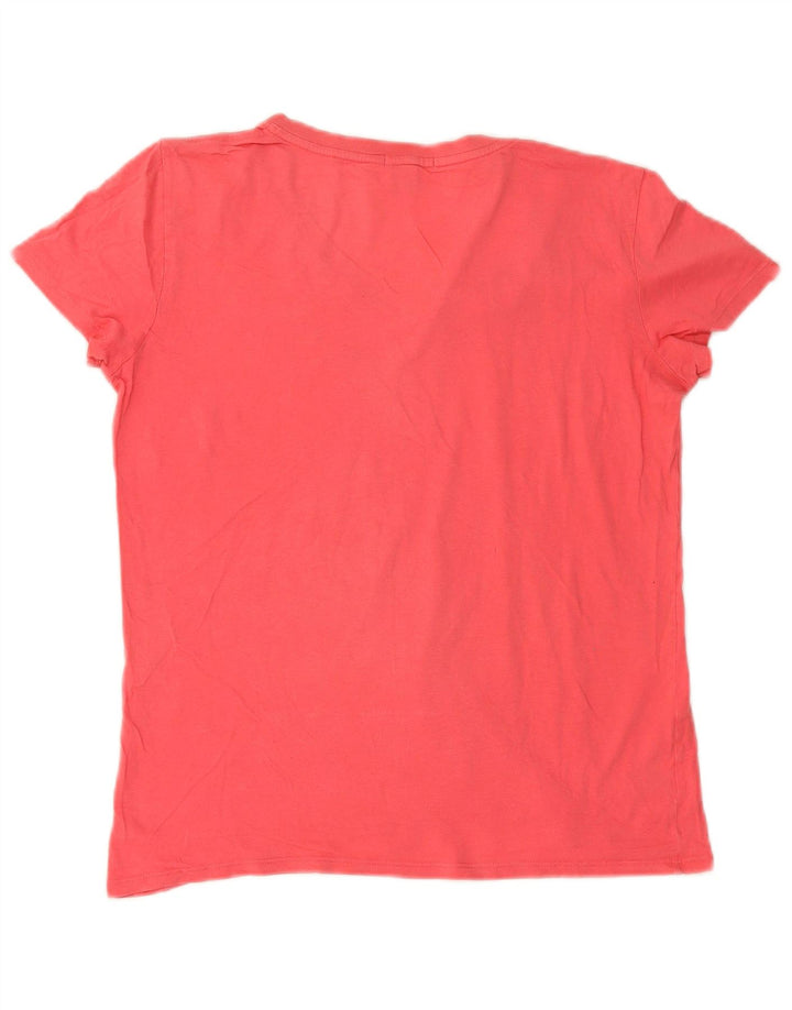Lacoste T-Shirt Femme Top Taille 42 Grand Coton Rose