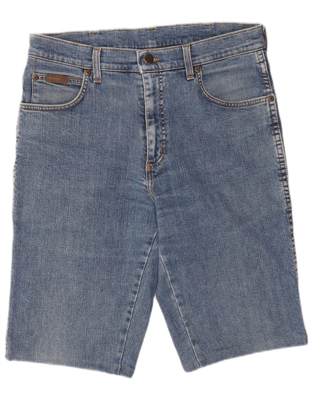 WRANGLER Short en Jean Homme W33 Bleu Moyen Coton