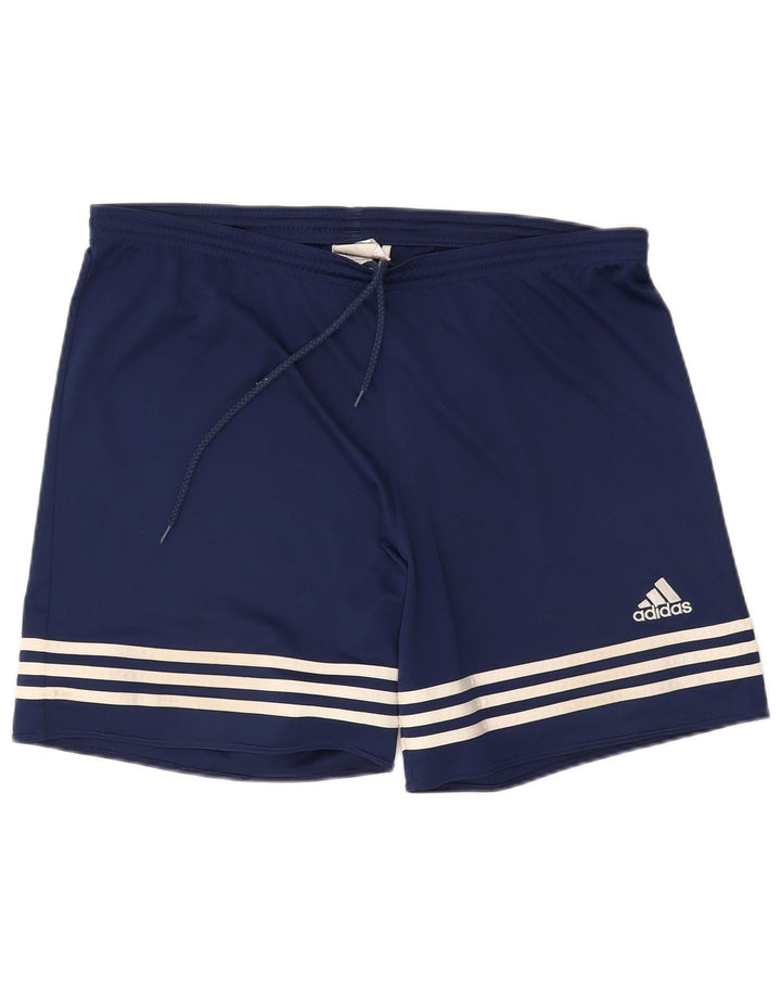 Adidas Hommes Climalite Sport Shorts XL Bleu Marine Polyester