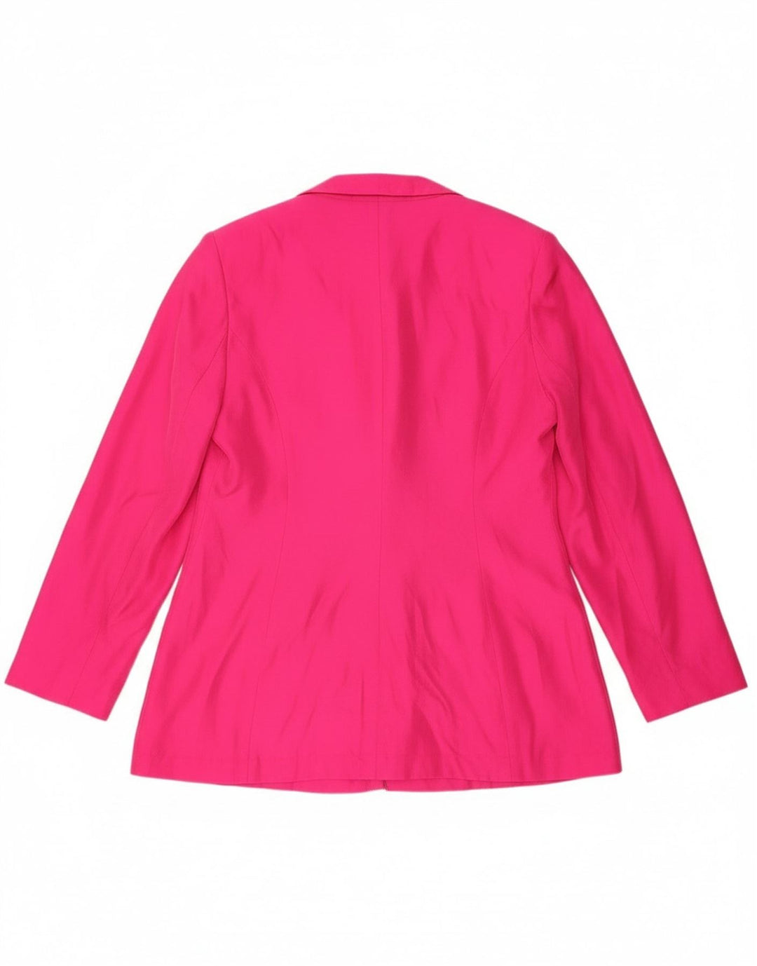 Yorn Veste Blazer 1 Bouton Femme EU 40 Soie Rose Moyen
