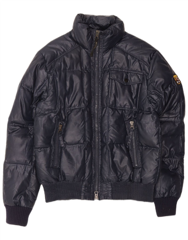 Marina Militare Veste matelassée pour homme UK 40 Large Bleu Marine Polyester