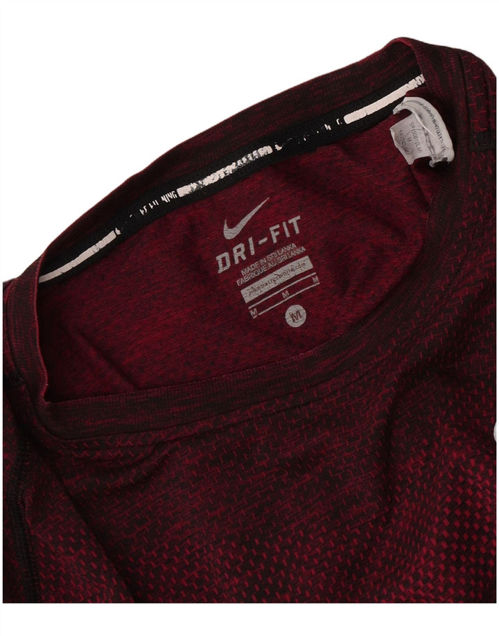 Nike Hommes Dri Fit T-Shirt Haut Bordeaux Moucheté