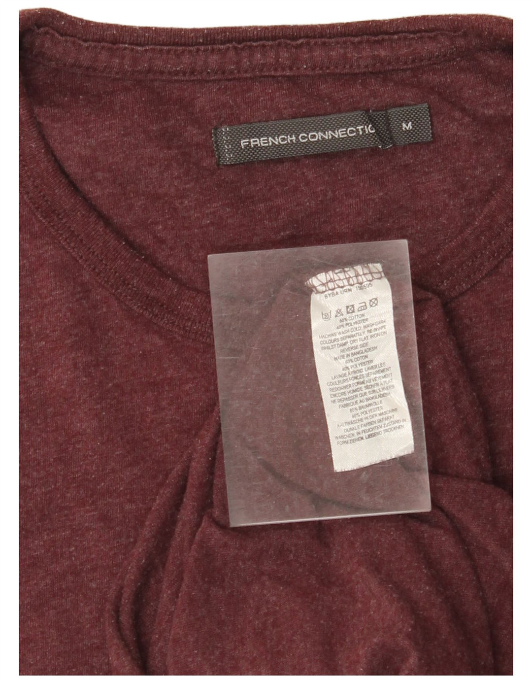 FRENCH CONNECTION T-Shirt Homme Coton Marron Moyen