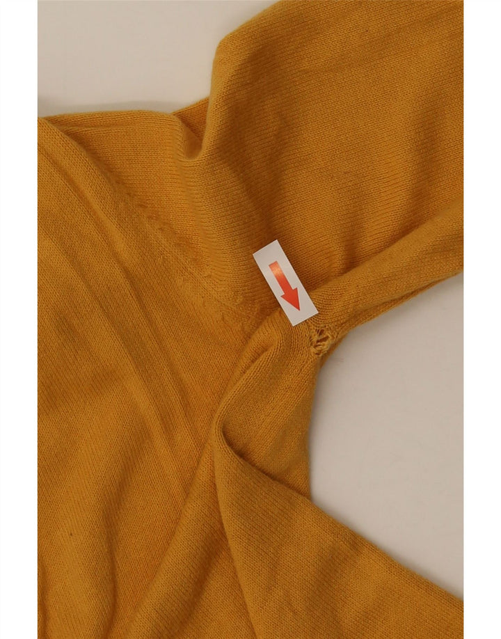 Zara Cardigan Femme Pull UK 10 Petit Jaune