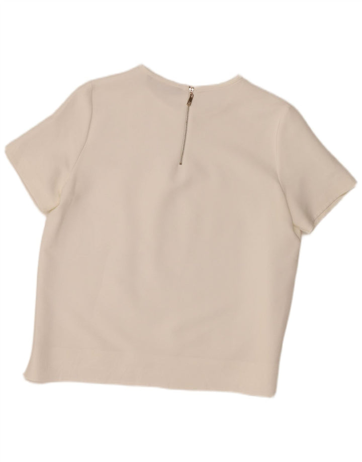 Zara Femme Chemisier Top UK 18 XL Blanc