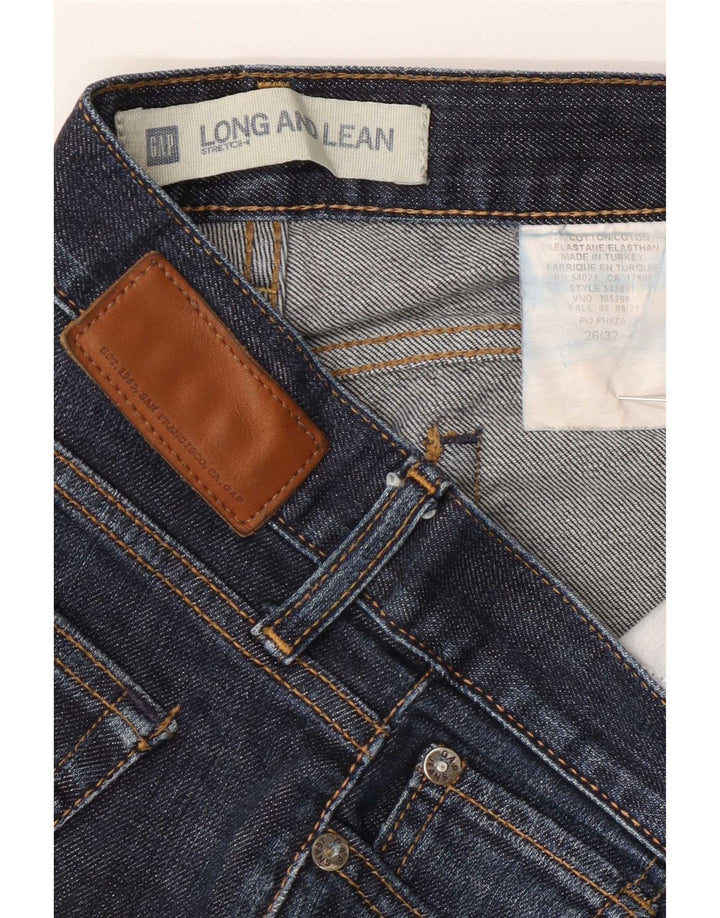Gap Jean Bootcut Long Femme W26 L32 Bleu Marine Coton